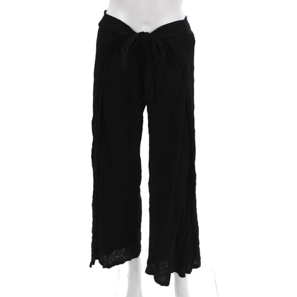 Becca Womens Black Drawstring Rayon Beach Pants Size 24